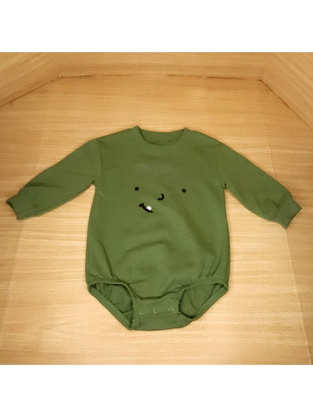 Carter's Toddler Boys Frankenstein Halloween Green Long Sleeve Shirt 9 Months